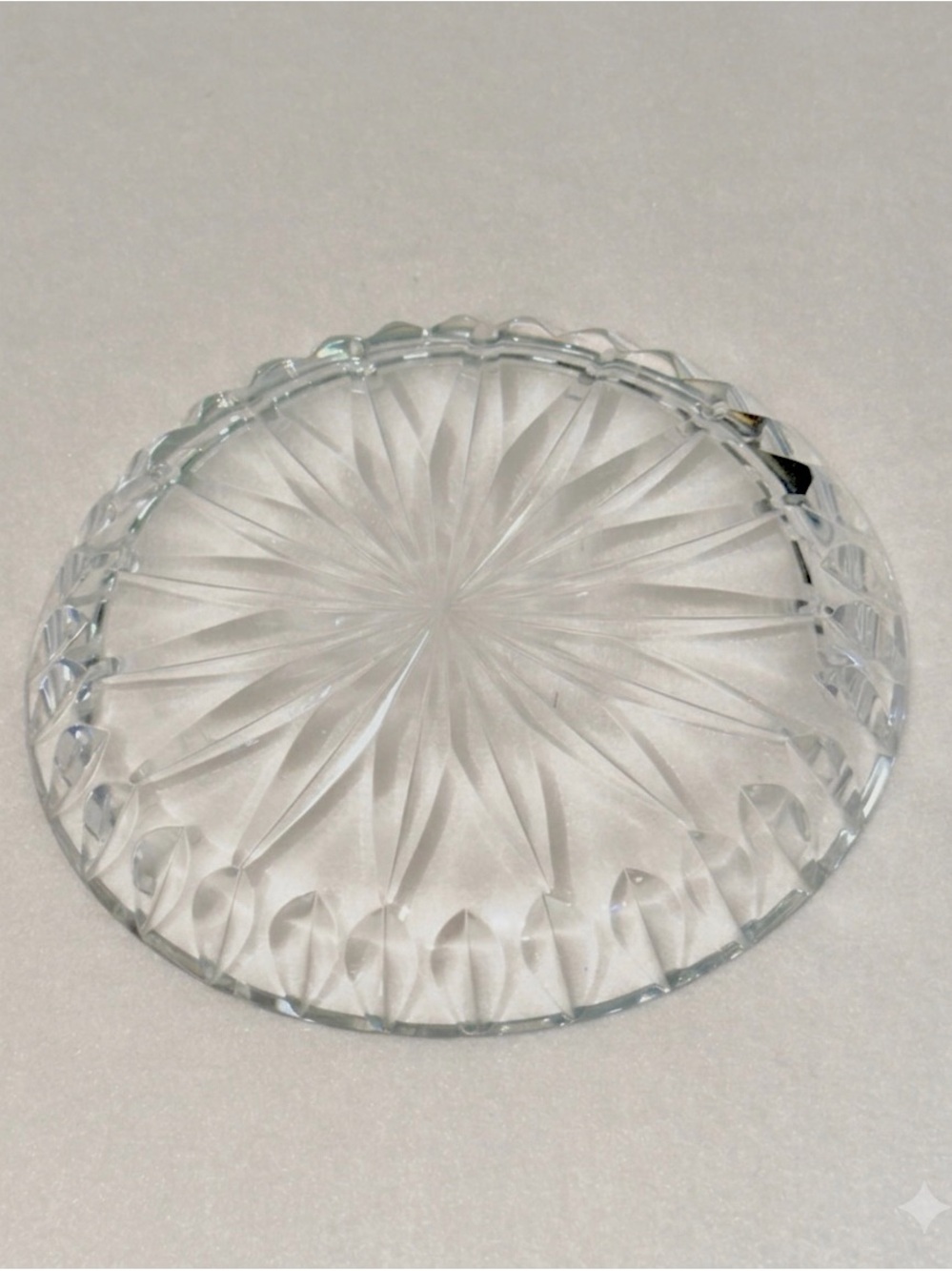 Waterford Lismore Crystal Wine Coaster Bottle Coaster Ireland Barware 4.25” - Picture 2 of 6